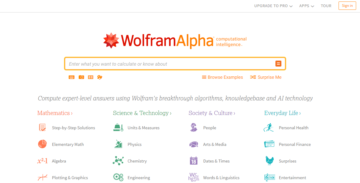 WolframAlpha